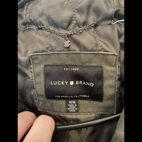 Lucky Brand Jacket Army Green Men's Size Medium - Picture 3 of 6